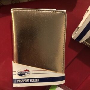 American Tourister Shiny Gold Passport Holder